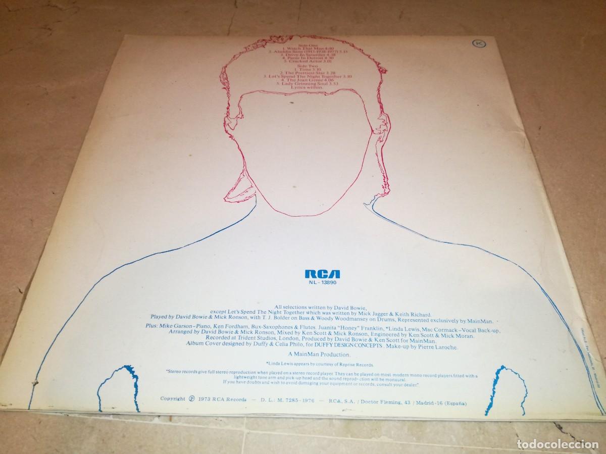 Discos de vinilo: DAVID BOWIE-ALADDIN SANE-EDICI&Oacute;N ESPA&Ntilde;OLA - Foto 2
