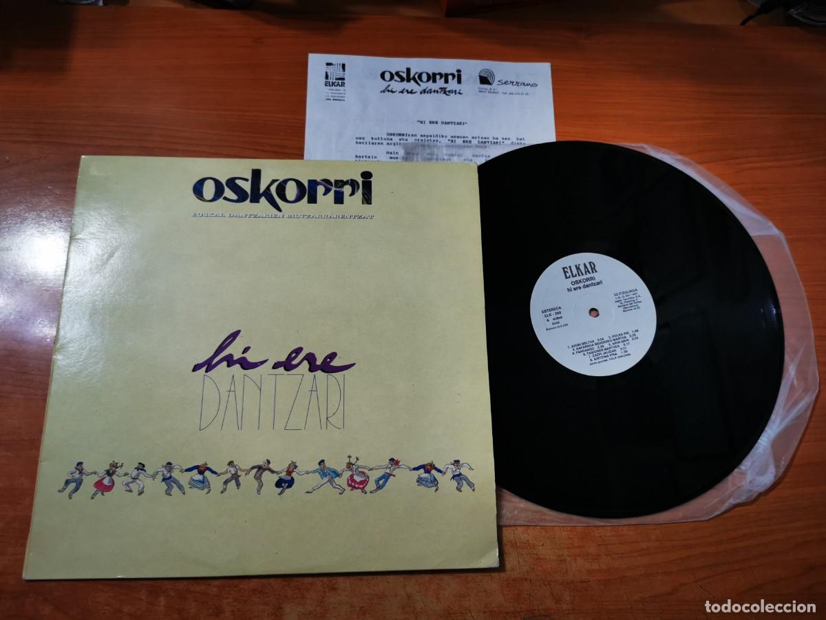 Discos de vinilo: OSKORRI Euskal dantzarien biltzar LP VINILO CON HOJA DE PRENSA INSERT A&Ntilde;O 1991 CONTIENE 17 TEMAS