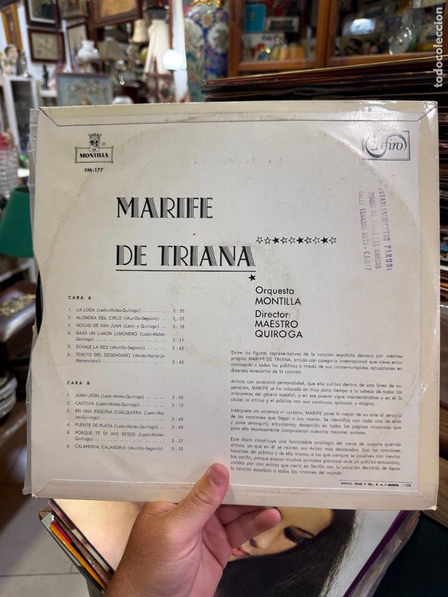 Discos de vinilo: LP MARIFE DE TRIANA - - Foto 2