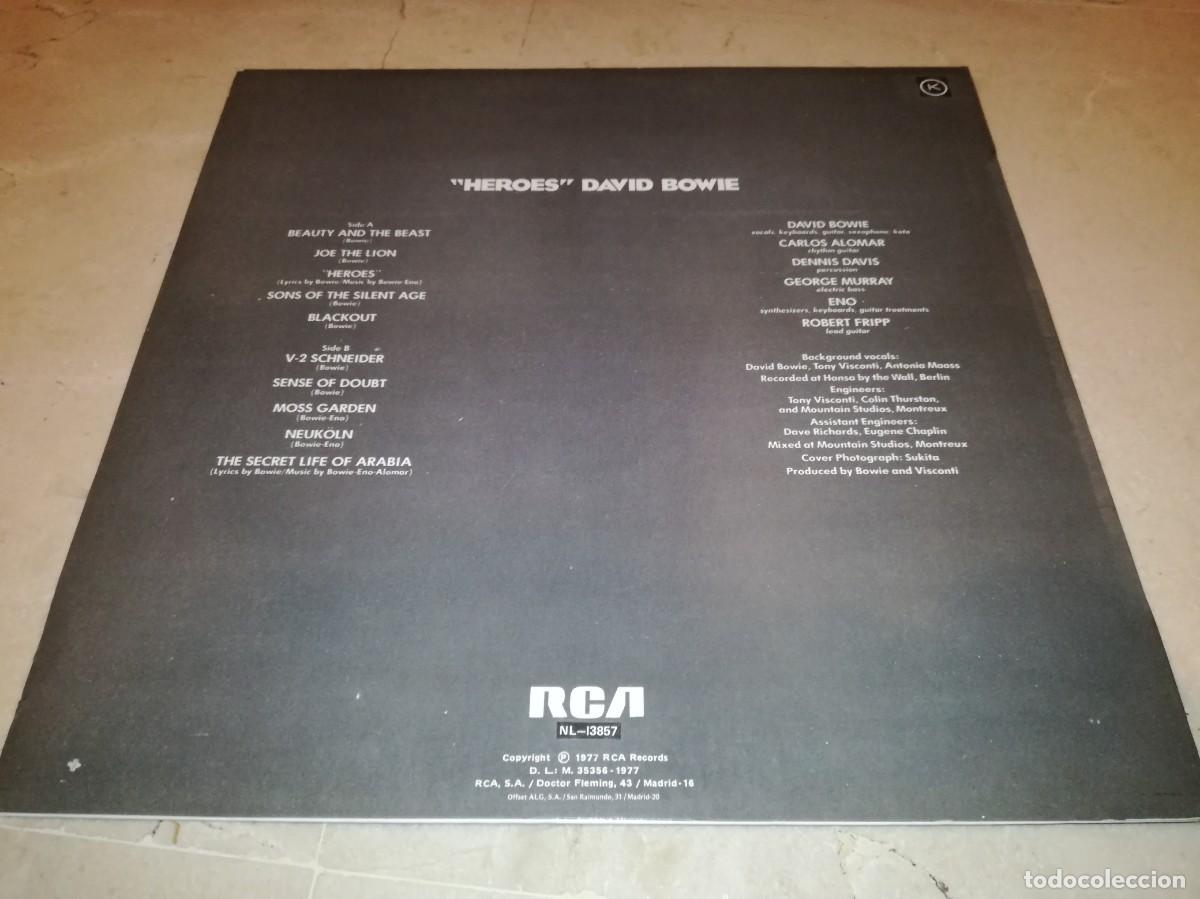 Discos de vinilo: DAVID BOWIE-HEROES-EDICI&Oacute;N ESPA&Ntilde;OLA - Foto 2