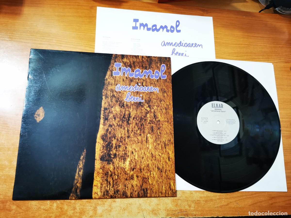 Discos de vinilo: IMANOL Amodiaren berri LP VINILO DEL A&Ntilde;O 1990 CON ENCARTE CONTIENE 9 TEMAS