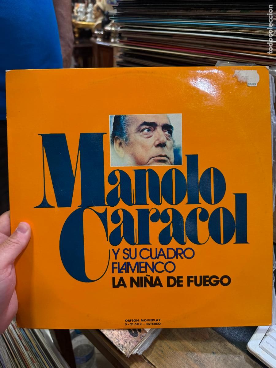 Discos de vinilo: LP MANOLO CARACOL - Y SU CUADRO FLAMENCO LA NI&Ntilde;A DE FUEGO