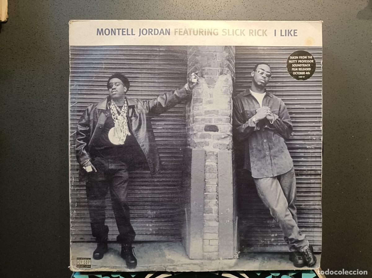 Discos de vinilo: Motell Jordan fet. Slick Rick - I Like - Maxi Single Del Jam Records 1996