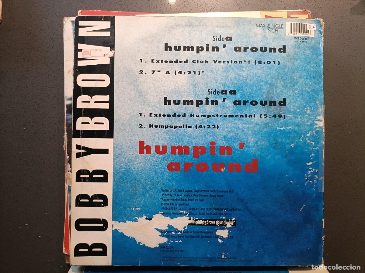 Discos de vinilo: Bobby Brown - Humpin&acute; Around - Maxi Single sello MCA - Foto 2