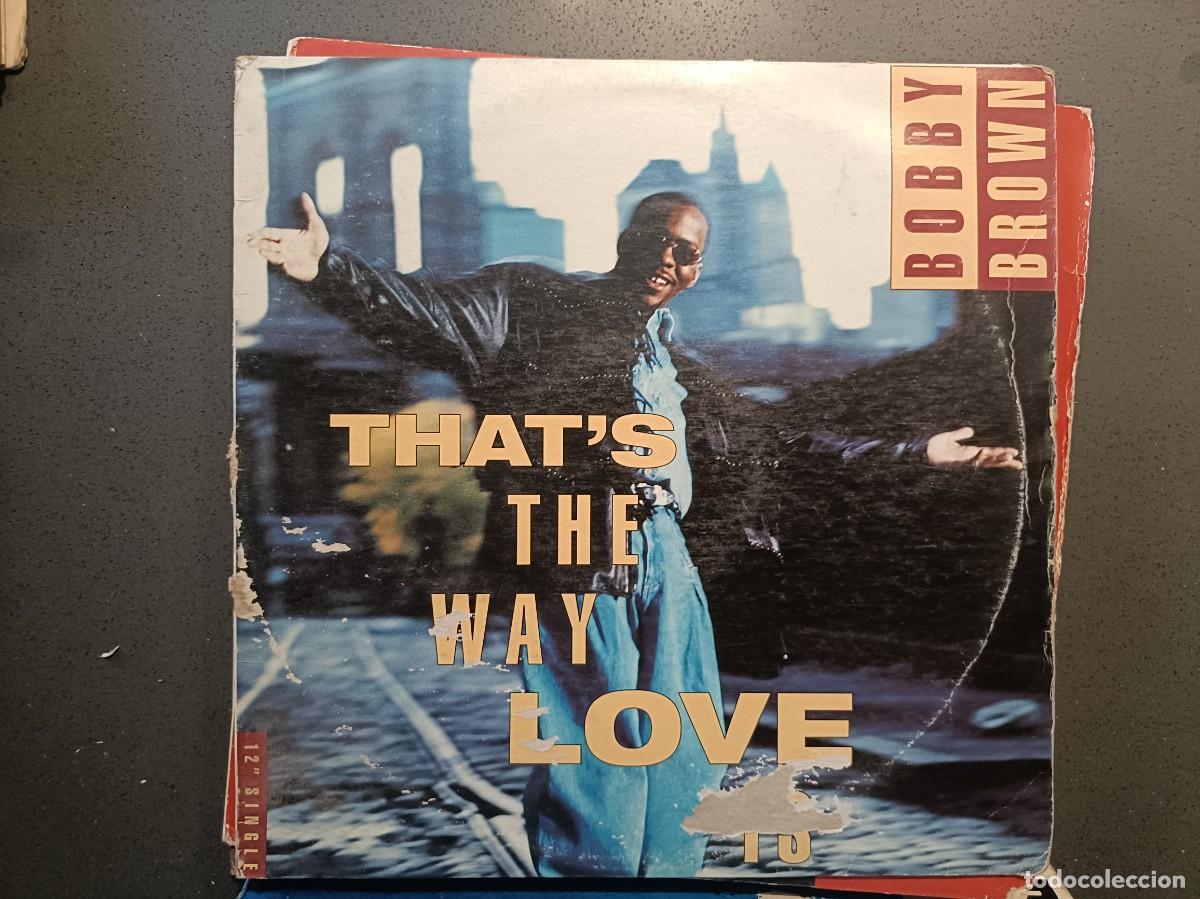 Discos de vinilo: Bobby Brown - That&acute;s The Way Love - Maxi Single sello MCA 1993