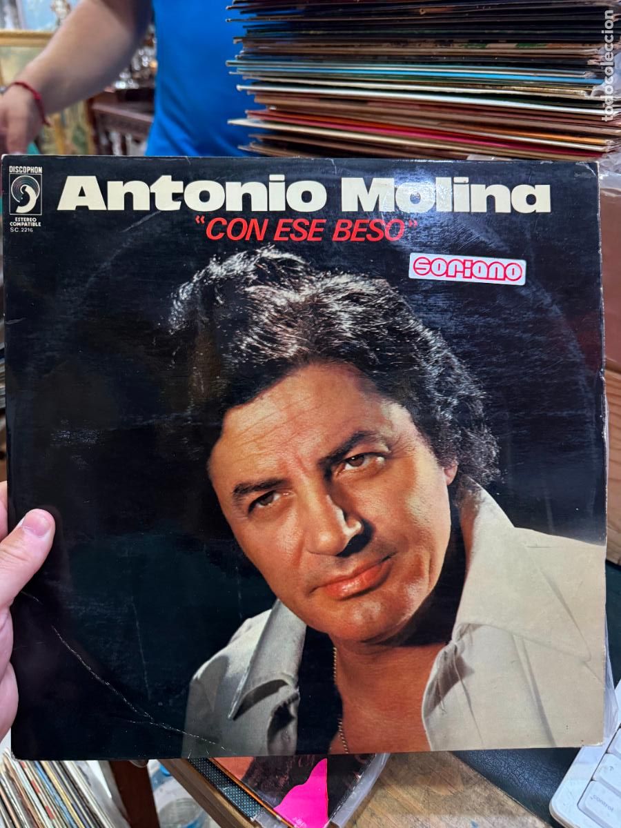 Discos de vinilo: LP ANTONIO MOLINA - CON ESE BESO