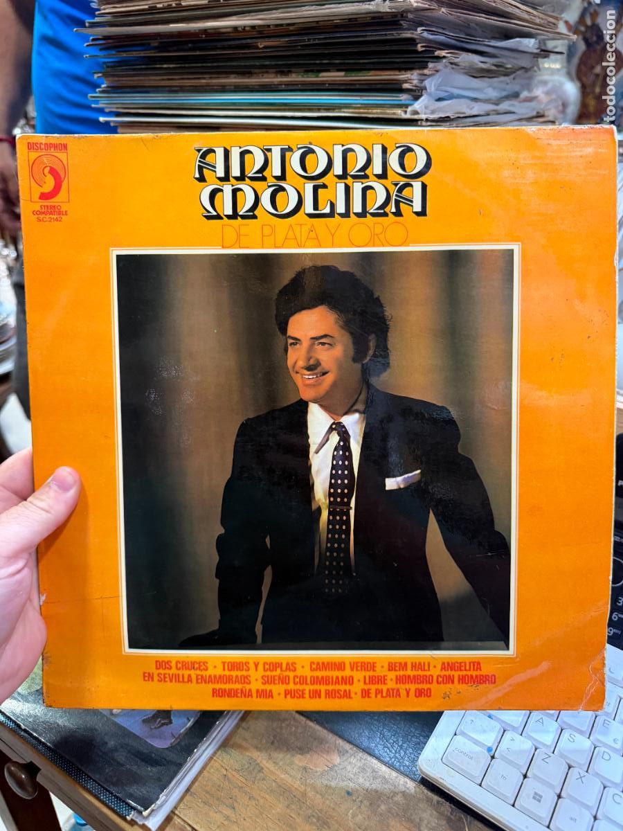 Discos de vinilo: LP ANTONIO MOLINA - DE PLATA Y ORO