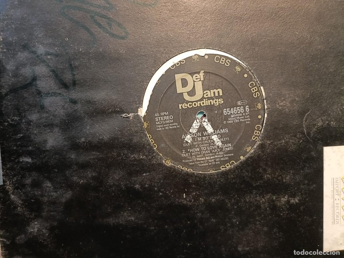 Discos de vinilo: Alyson Williams - Sleep Talk - Maxi Single Def Jam Recordings 1989 - Foto 2