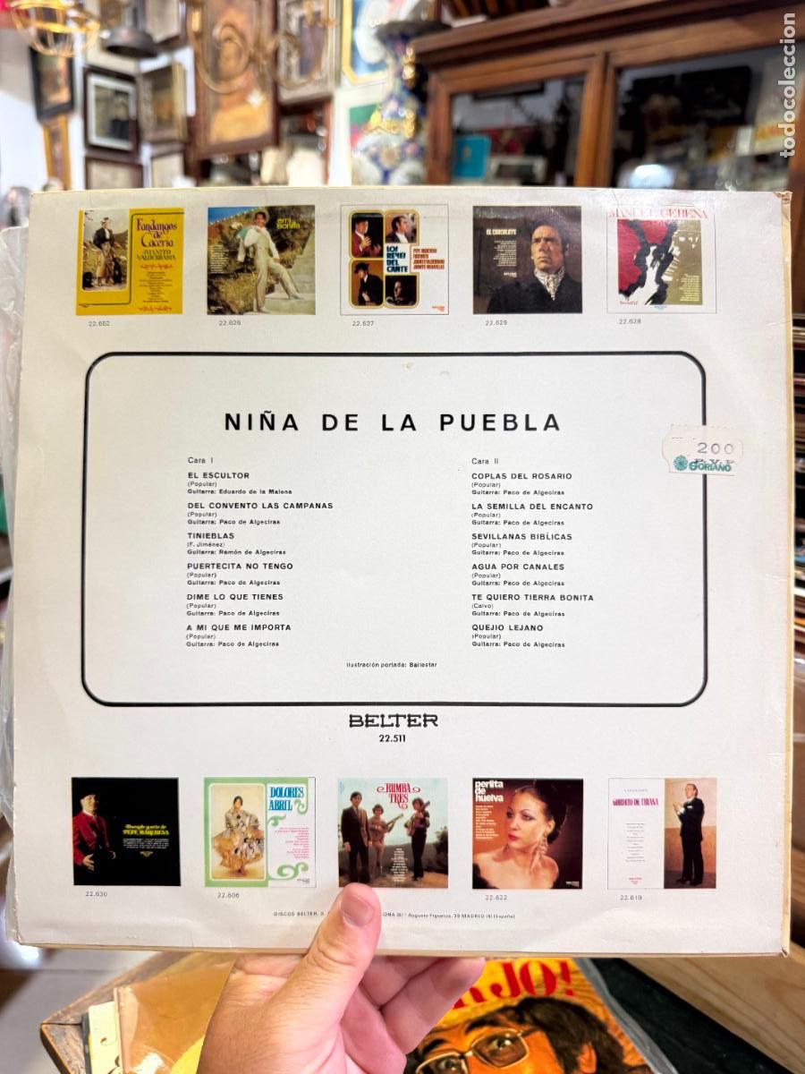 Discos de vinilo: LP NI&Ntilde;A DE LA PUEBLA - Foto 2