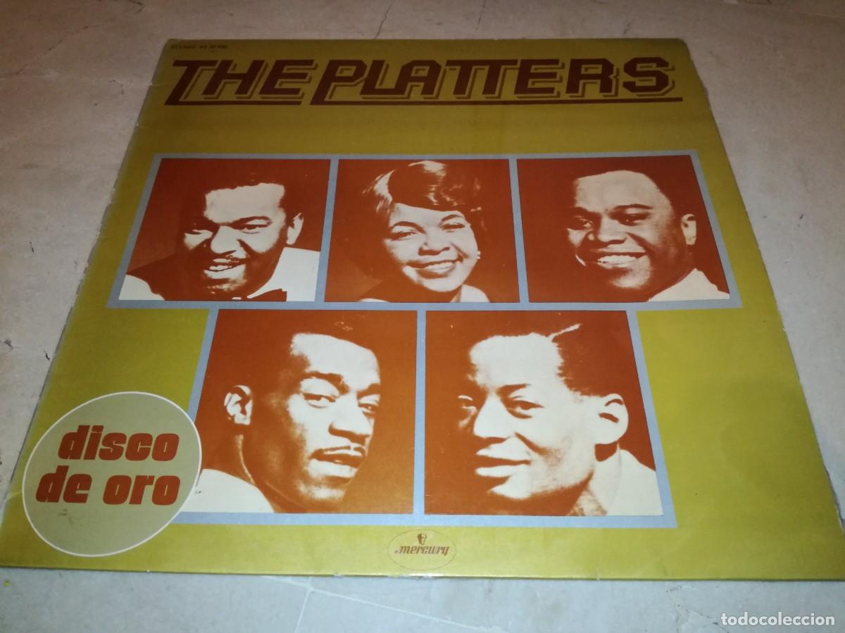 Discos de vinilo: THE PLATTERS-DISCO DE ORO-ORIGINAL ESPA&Ntilde;OL 1973-VINILO EN EXCELENTE ESTADO