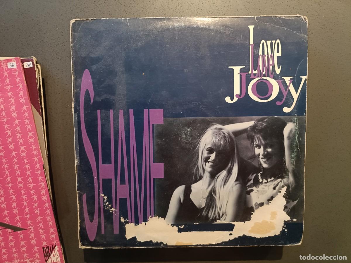 Discos de vinilo: Love Joy - Shame - Maxi Single sello Max Music 1992