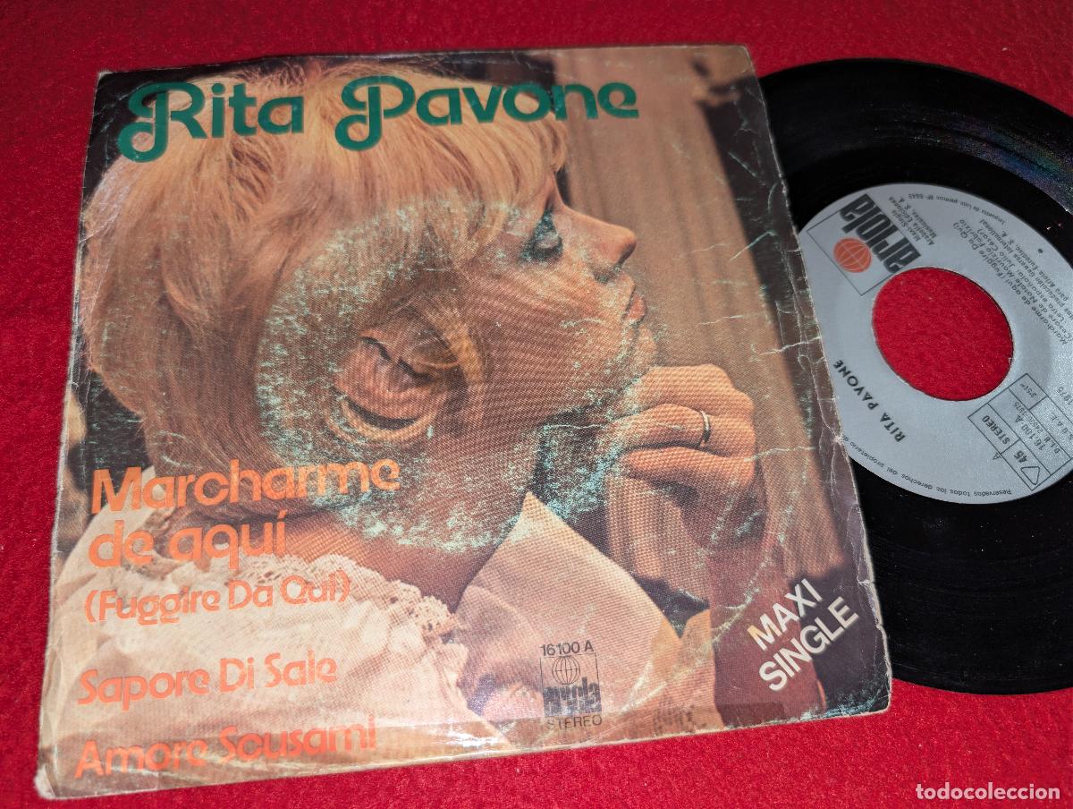 Discos de vinilo: RITA PAVONE Marcharme de aqui +2 EP 7'' 1975 Ariola ESPA&Ntilde;A SPAIN