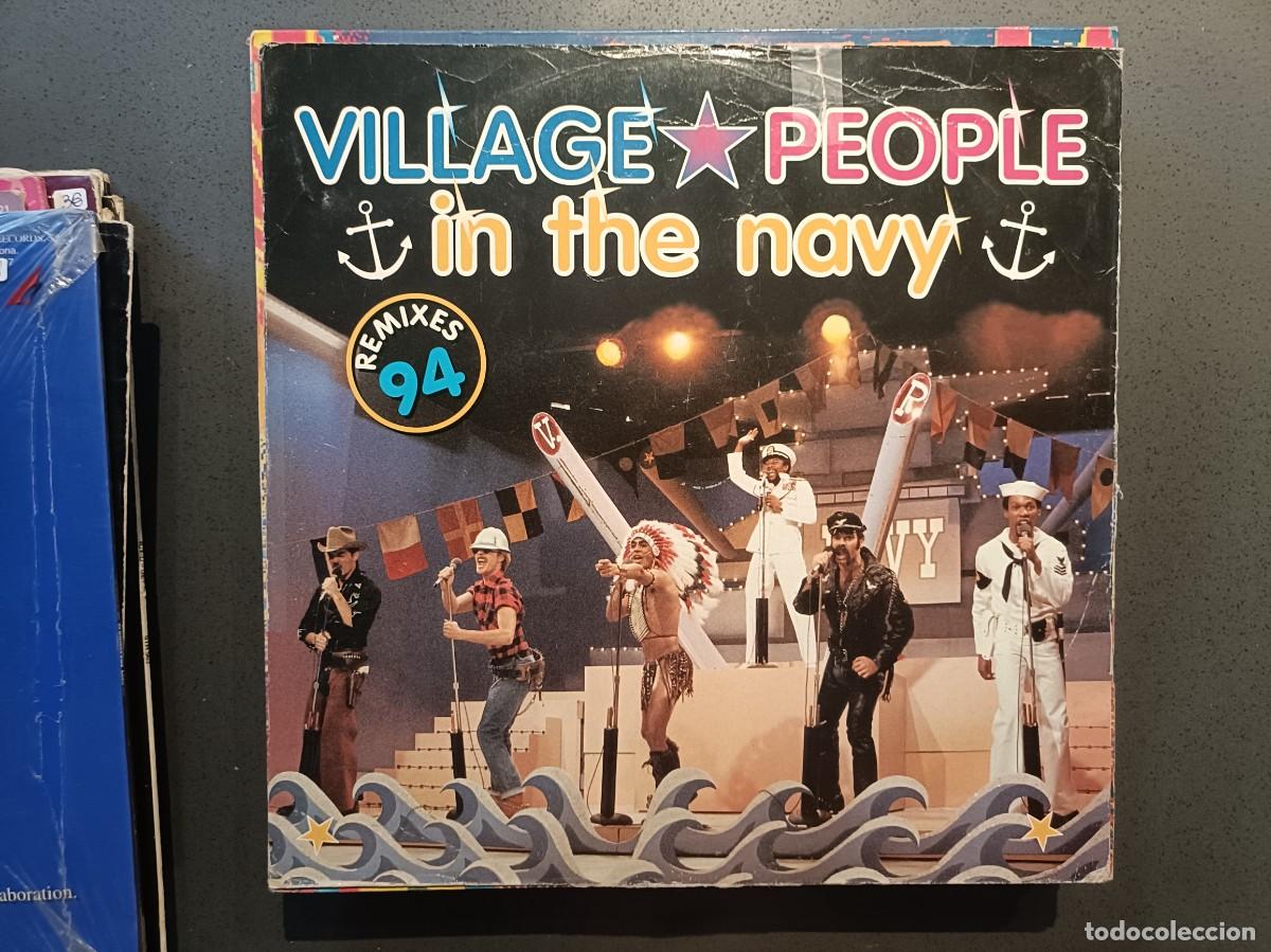 Discos de vinilo: Village People - In The Navy - Remixes 94 - Maxi Single sello Arista 1994