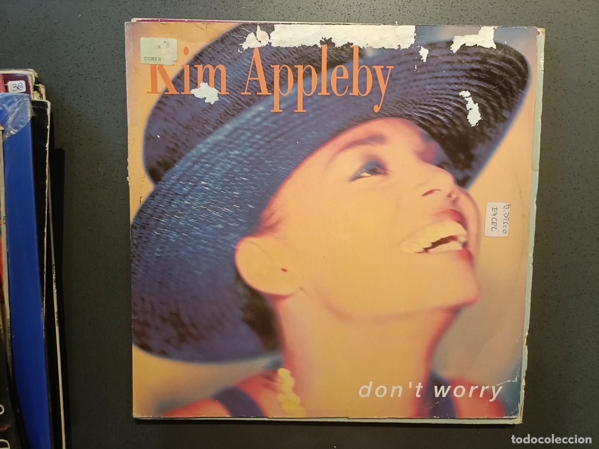 Discos de vinilo: Kim Appleby - Don&acute;t Worry - Maxi Single sello Parlophone 1990