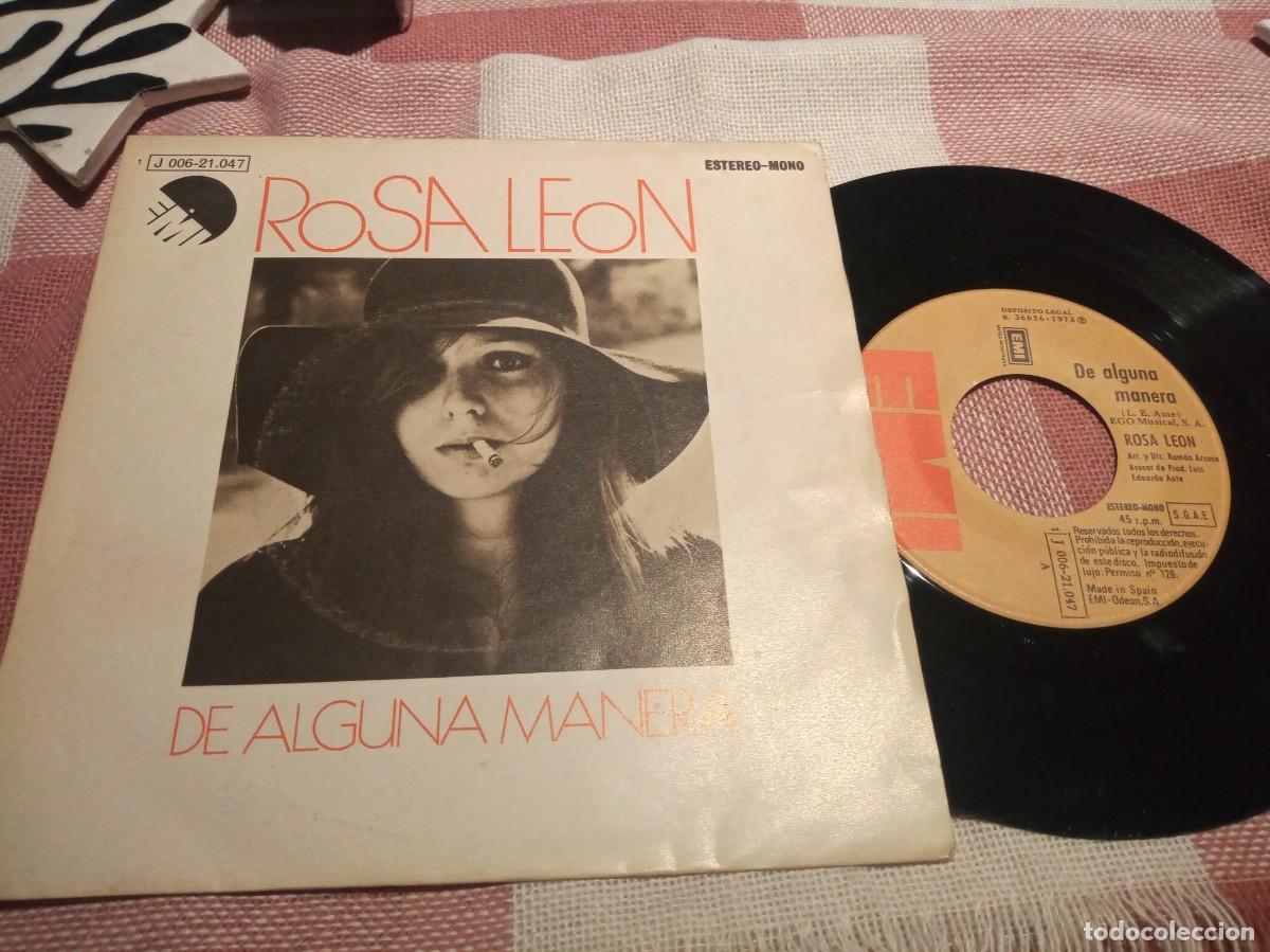Discos de vinilo: ROSA LEON -DE ALGUNA MANERA - SINGLE.