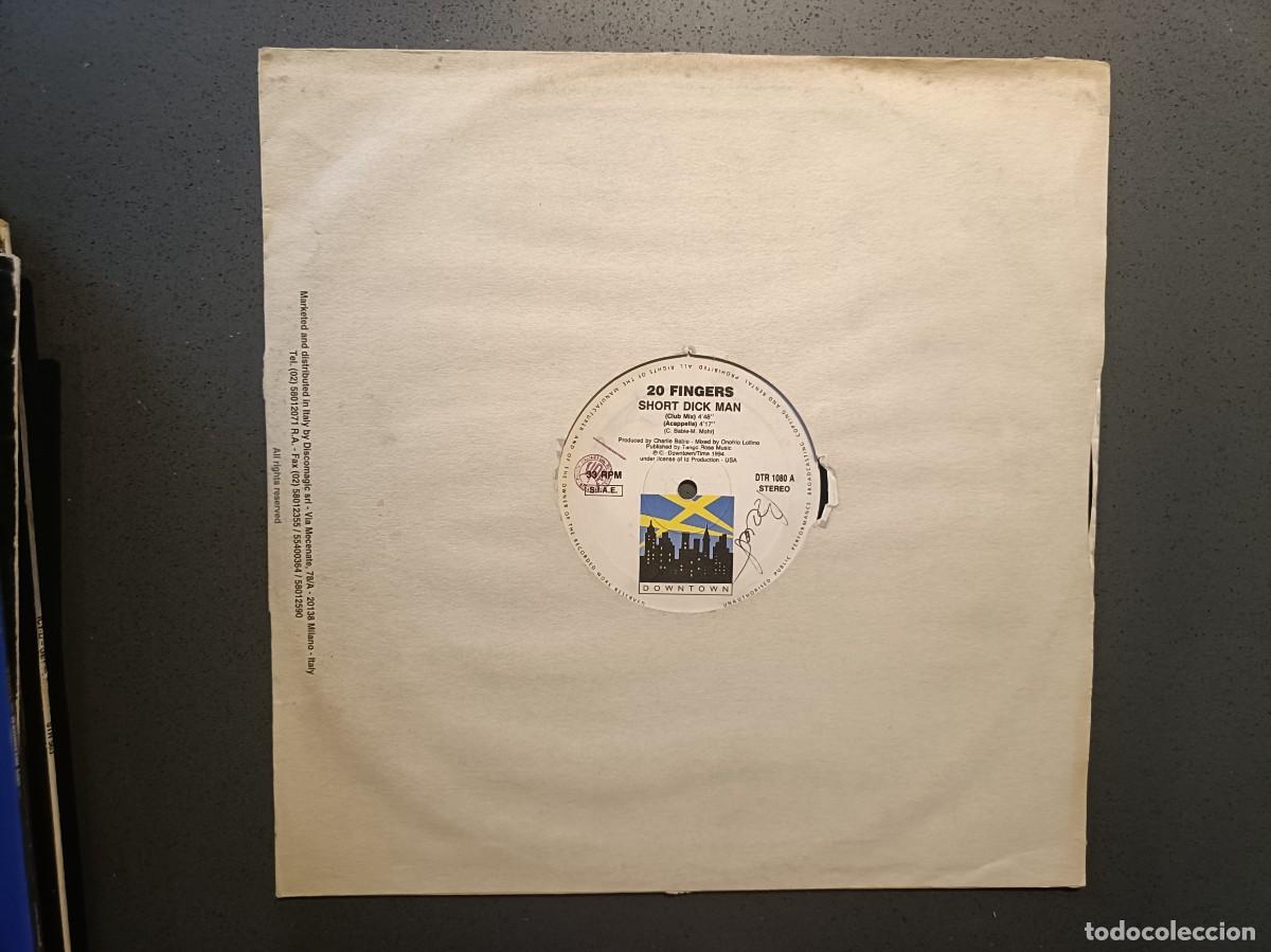 Discos de vinilo: 20 Fingers - Short Dick Man - Maxi SIngle sello Downtown 1994