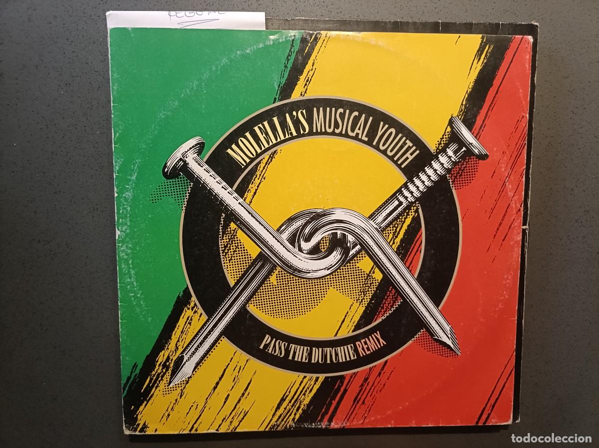Discos de vinilo: Molella&acute;s Musical Youth - Pass The Dutchie Remix - Maxi Single sello MCA 1994