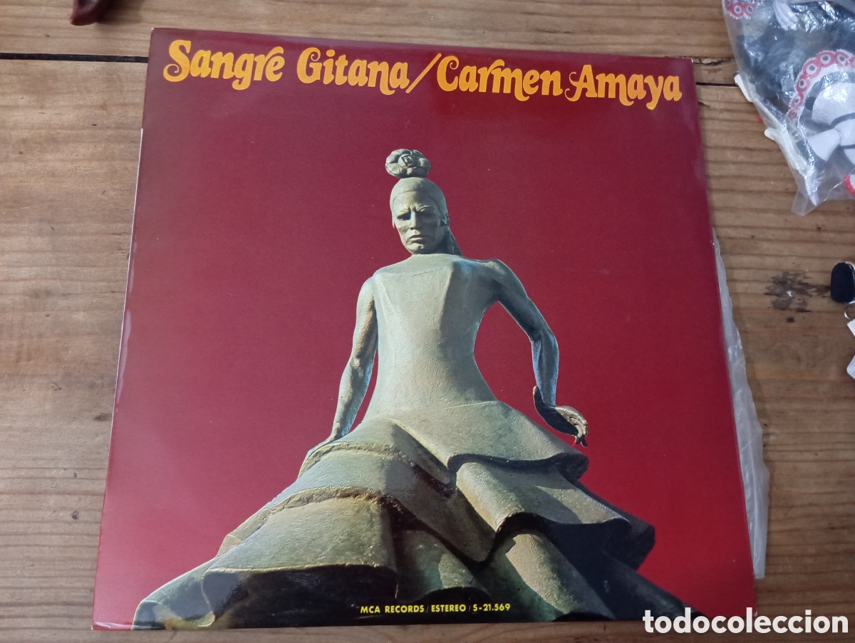 Discos de vinilo: CARMEN AMAYA - SANGRE GITANA , 1973 / FLAMENCO