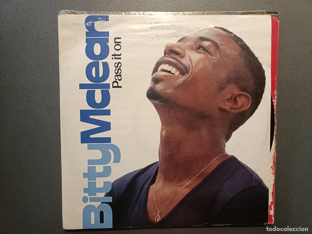 Discos de vinilo: Bitty Mclean - Pass it on - Maxi Single sello Brilliant 1993