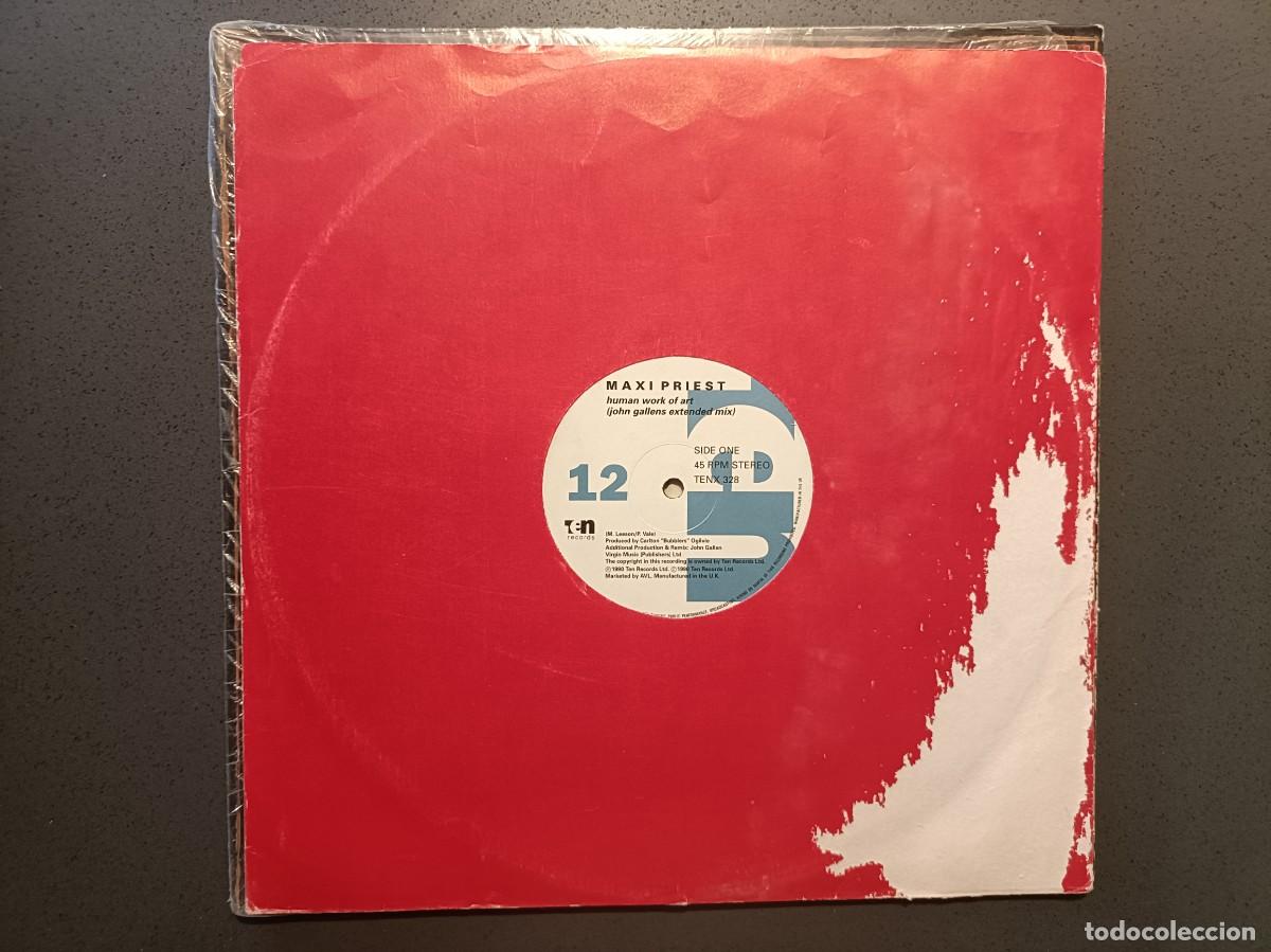 Discos de vinilo: Maxi Priest - Human Work Of Art - Maxi Single Ten Records 1990
