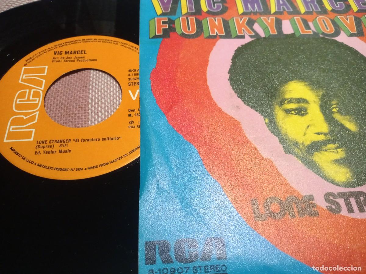 Discos de vinilo: VIC MARCEL - FUNKY LOVER - SINGLE. - Foto 2