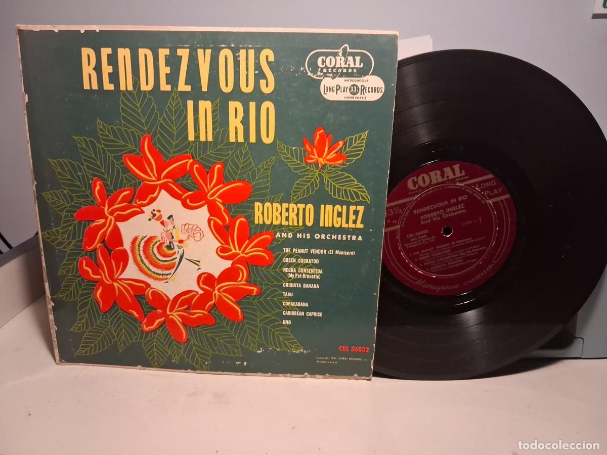 Discos de vinilo: LP 10 PULGADAS : ROBERTO INGLEZ Y SU ORQUESTA : RENDEZ VOUS IN RIO
