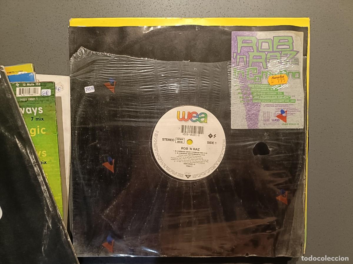 Discos de vinilo: Rob&acute;n&acute;Raz - In command - Maxi Single sello WEA 1993