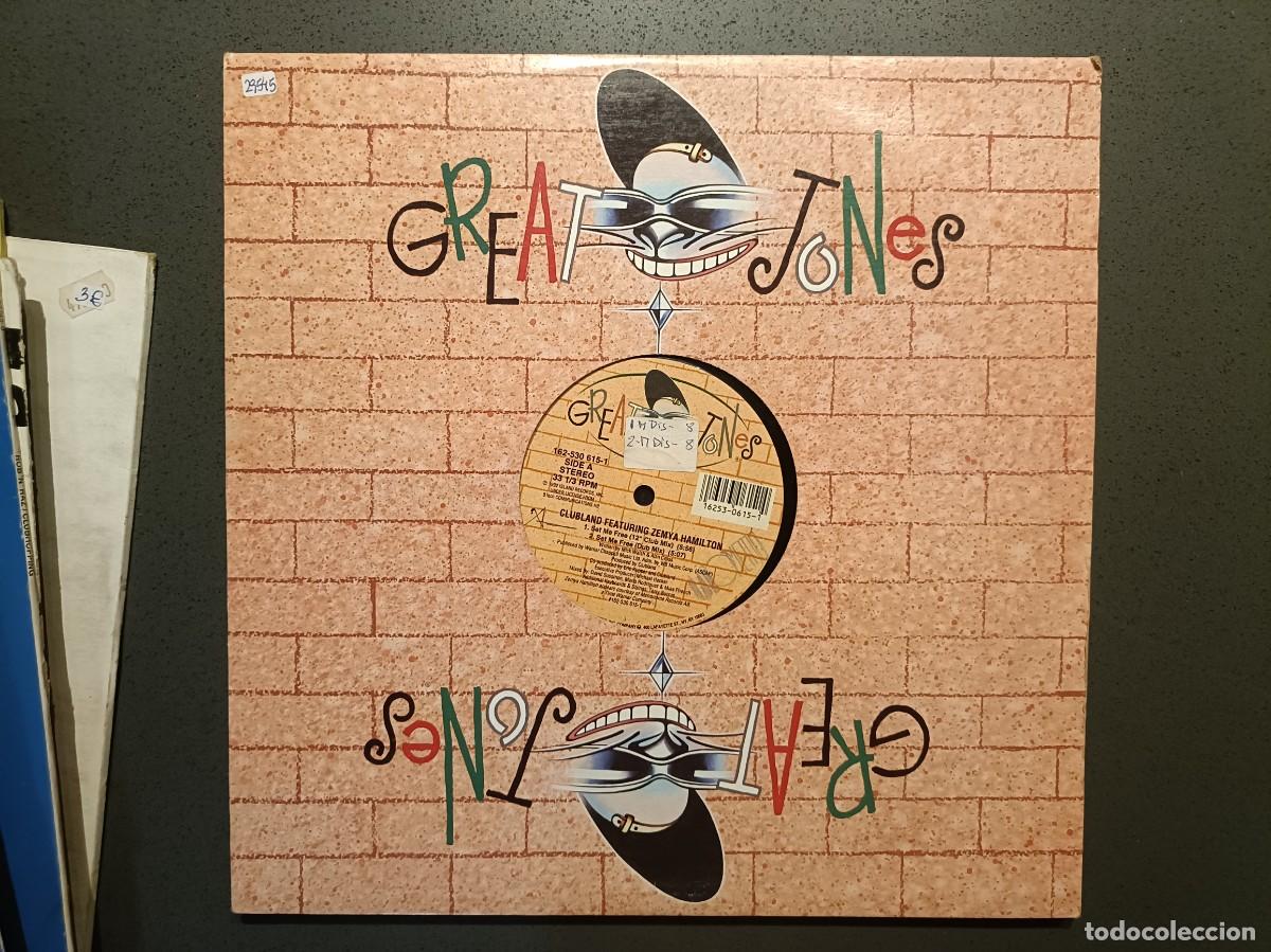 Discos de vinilo: Clubland Featuring Zemya Hamilton - Set Me Free - Maxi Single sello Great Jones 1992