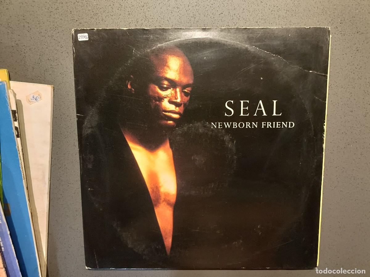 Discos de vinilo: Seal - Newborn Friend - Maxi Single sello Sire 1994