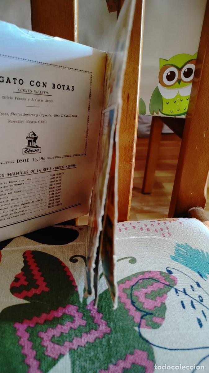 Discos de vinilo: EL GATO CON BOTAS-SINGLE DISCO CUENTO - Foto 3