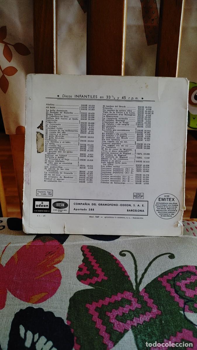 Discos de vinilo: EL GATO CON BOTAS-SINGLE DISCO CUENTO - Foto 4