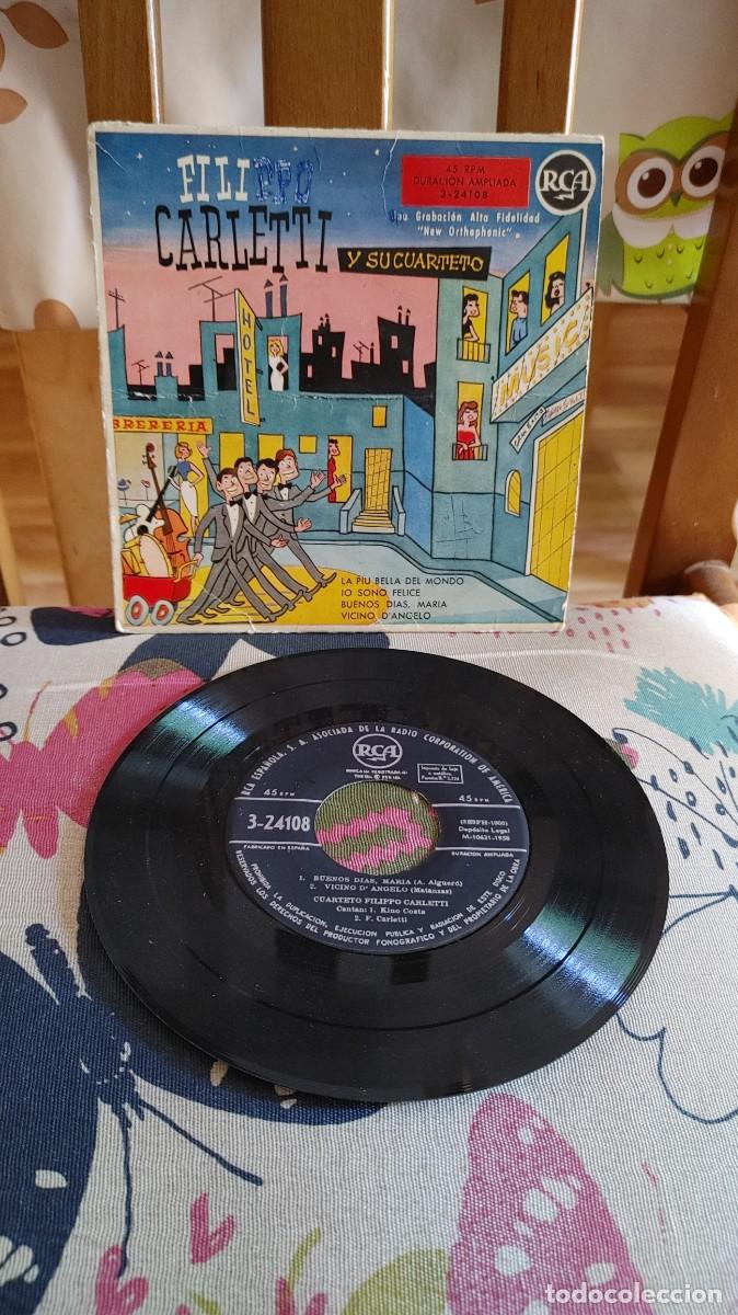 Discos de vinilo: FILIPPO CARLETTI-EL LA PIU BELLA DEL MONDO +3