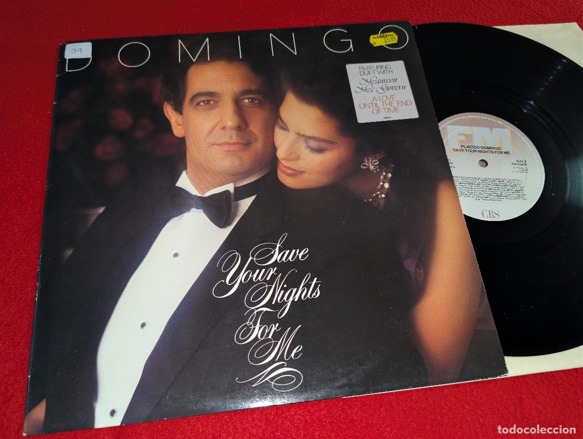 Discos de vinilo: PLACIDO DOMINGO & MAUREEN MCGOVERN Save your nights for me LP 1985 CBS UK ENGLAND