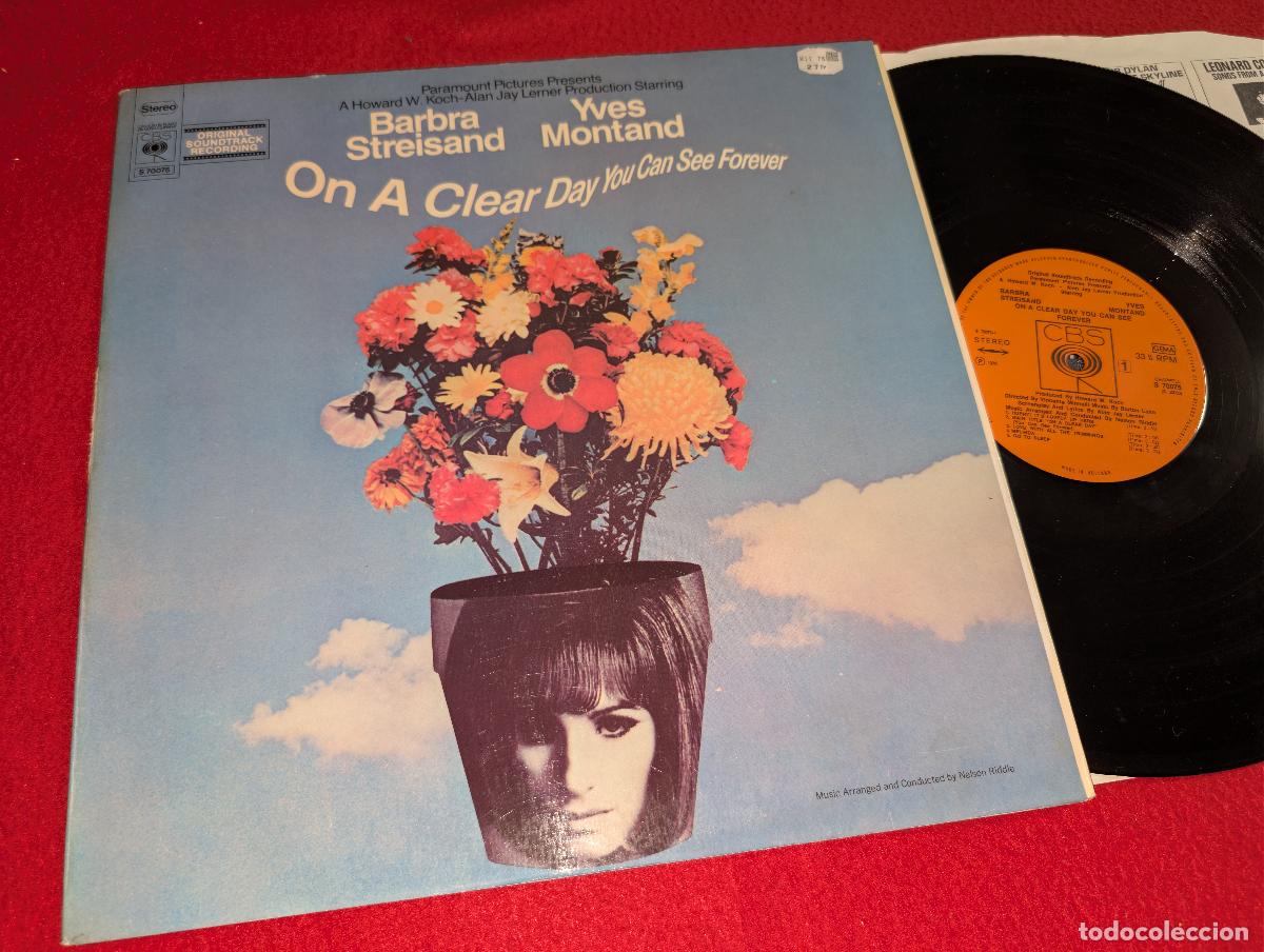 Discos de vinilo: ON A CLEAR DAY YOU CAN SEE FOREVER OST BSO Barbra Streisand & Yves Montand LP 1970 HOLLAND gatefold