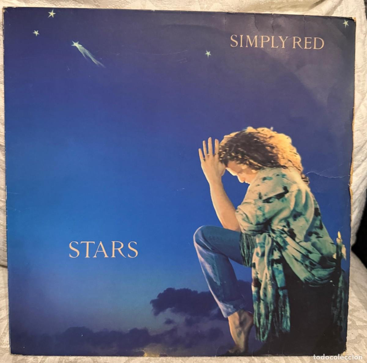 Discos de vinilo: Simply Red &ndash; Stars. Disco vinilo. Edic. europa. Vg / good+ 1991