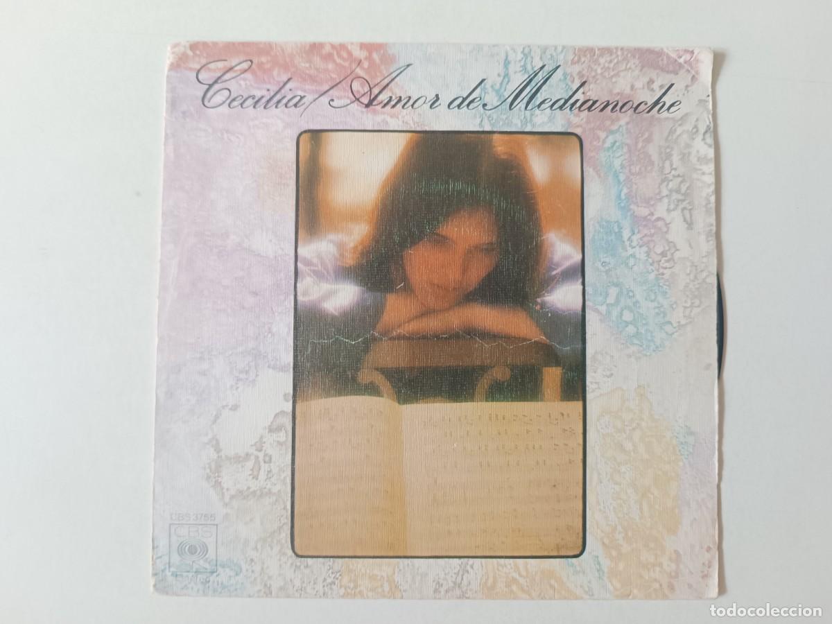Discos de vinilo: CECILIA &rdquo;Amor de medianoche&rdquo; Single vinilo 7&rdquo; Ed. espa&ntilde;ola CBS 1975