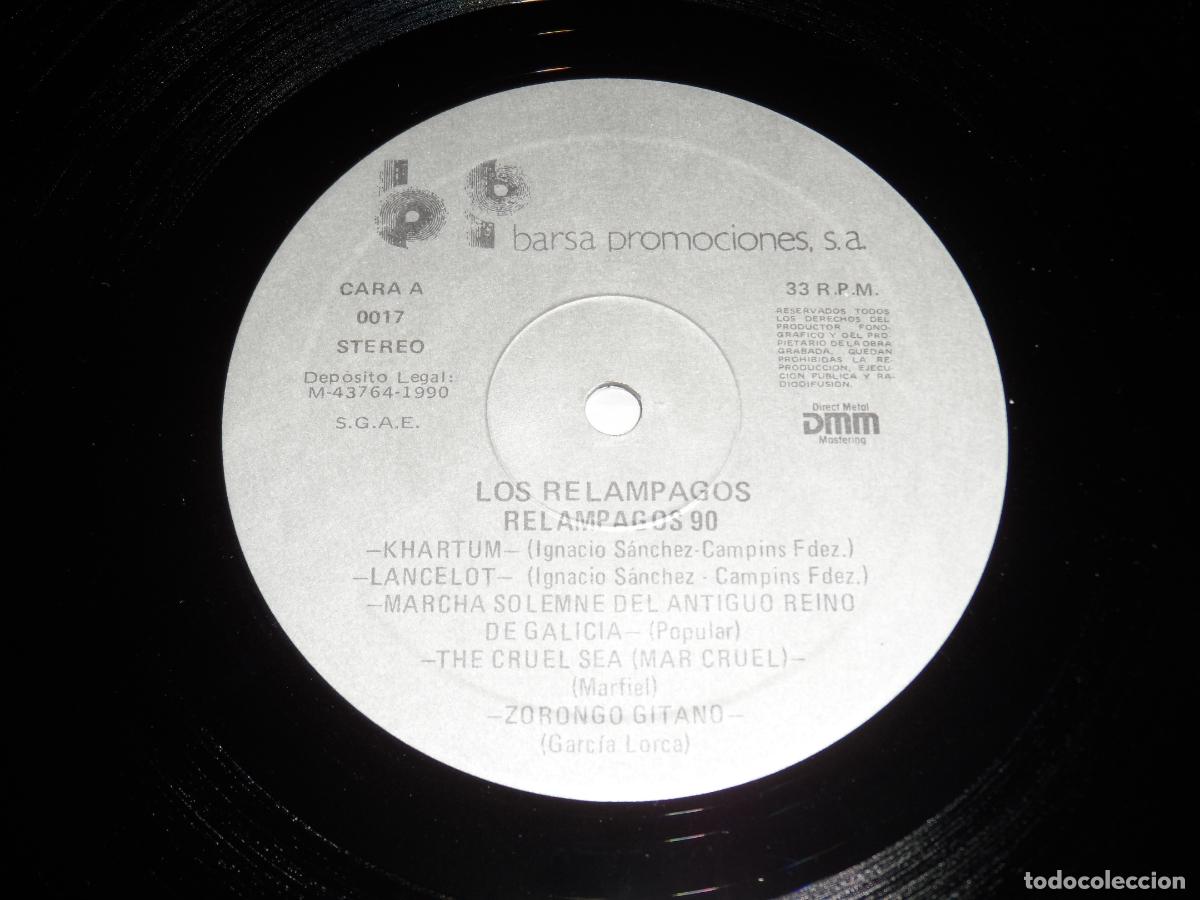 Discos de vinilo: LOS RELAMPAGOS - RELAMPAGOS 90 (SPAIN 1990) - Foto 3