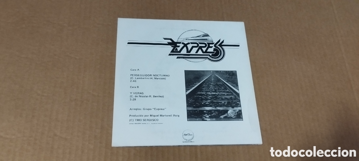 Discos de vinilo: Single-express-perseguidor nocturno-1983- - Foto 2