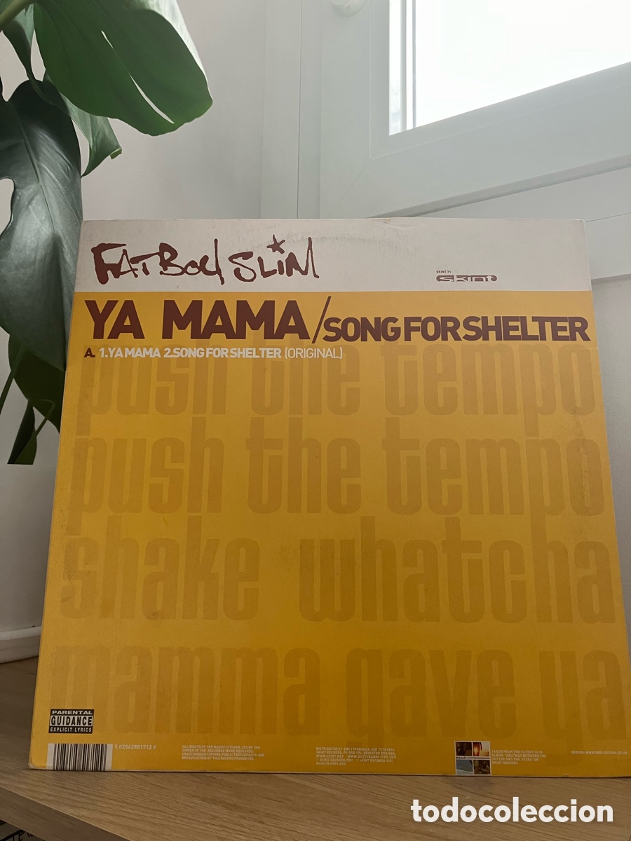 Discos de vinilo: Fatboy Slim - Ya Mama /Song For Shelter