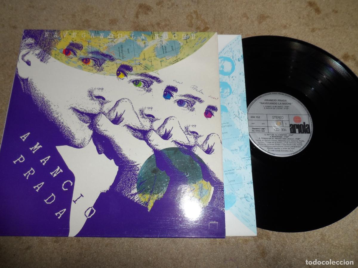 Discos de vinilo: AMANCIO PRADA - NAVEGANDO LA NOCHE (SPAIN 1988)