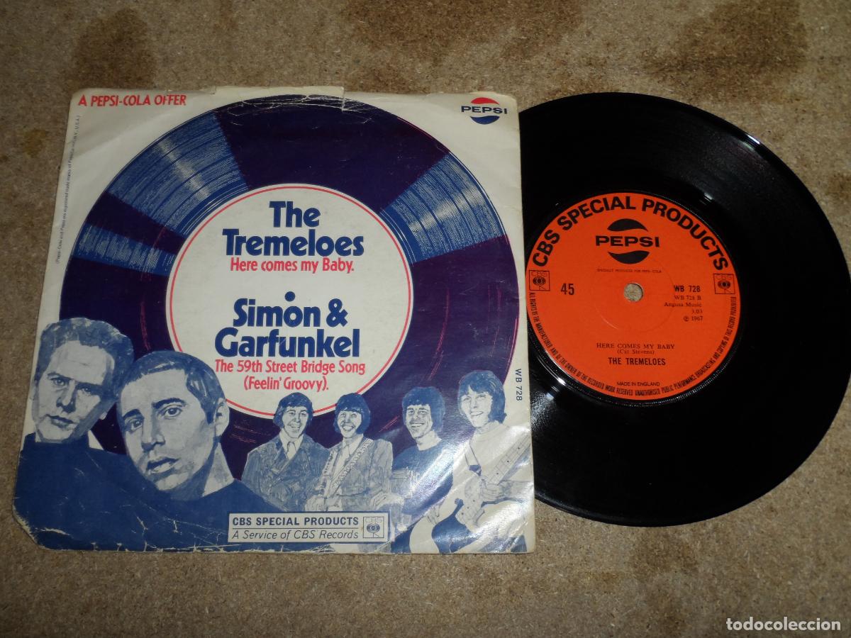 Discos de vinilo: The Tremeloes - Here Comes My Baby / Simon & Garfunkel - The 59th Street Bridge Song (UK 1969)