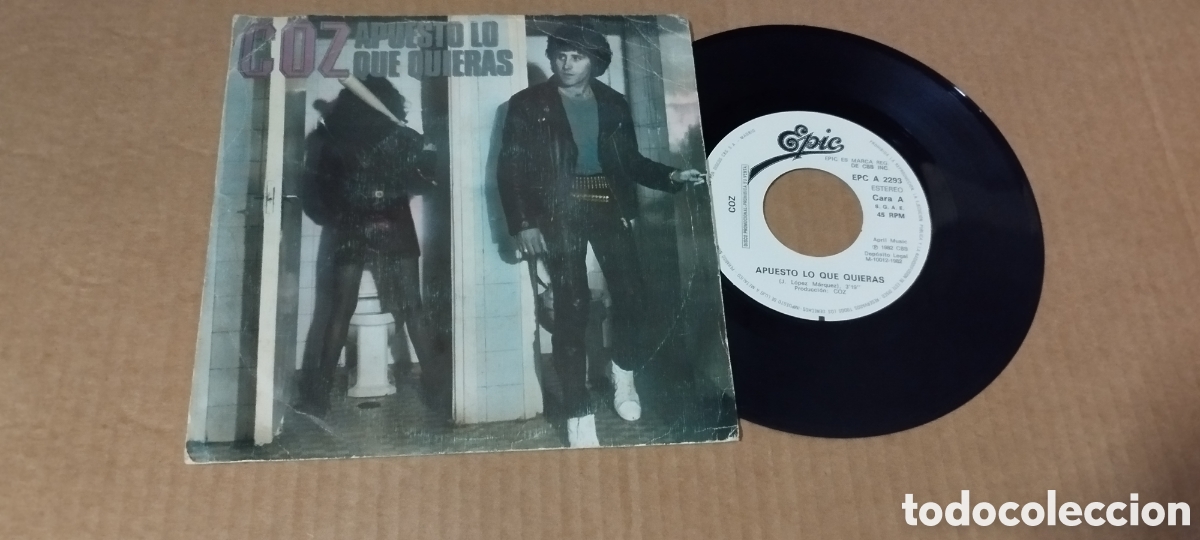 Discos de vinilo: Single-coz apuesto lo que quieras-1982-promo-