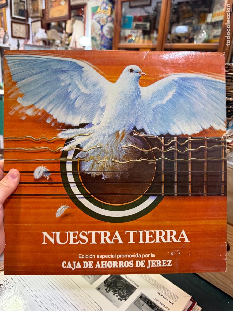 Discos de vinilo: LP NUESTRA TIERRA - EDICION ESPECIAL PROMOVIDA POR LA CAJA DE AHORROS DE JEREZ