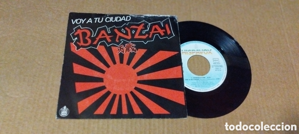 Discos de vinilo: Single-banzai-voy a tu ciudad-1983-
