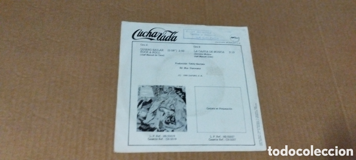 Discos de vinilo: Single-cucharada-quiero bailar rock & roll-1980- - Foto 2
