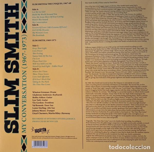 Discos de vinilo: Slim Smith &ndash; My Conversation (1967 - 1973) LP - Foto 2