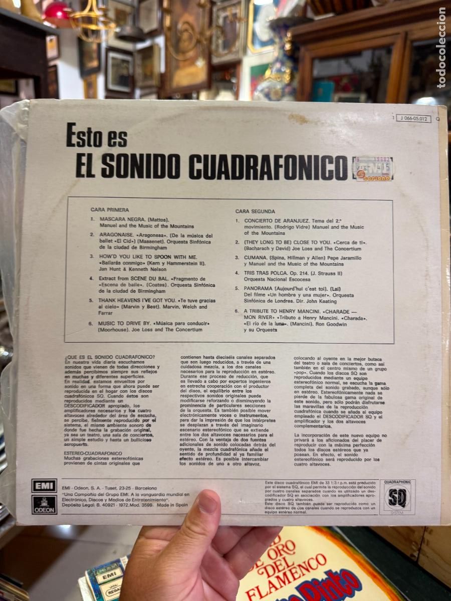 Discos de vinilo: LP ESTO ES EL SONIDO CUADRAFONICO - Foto 2