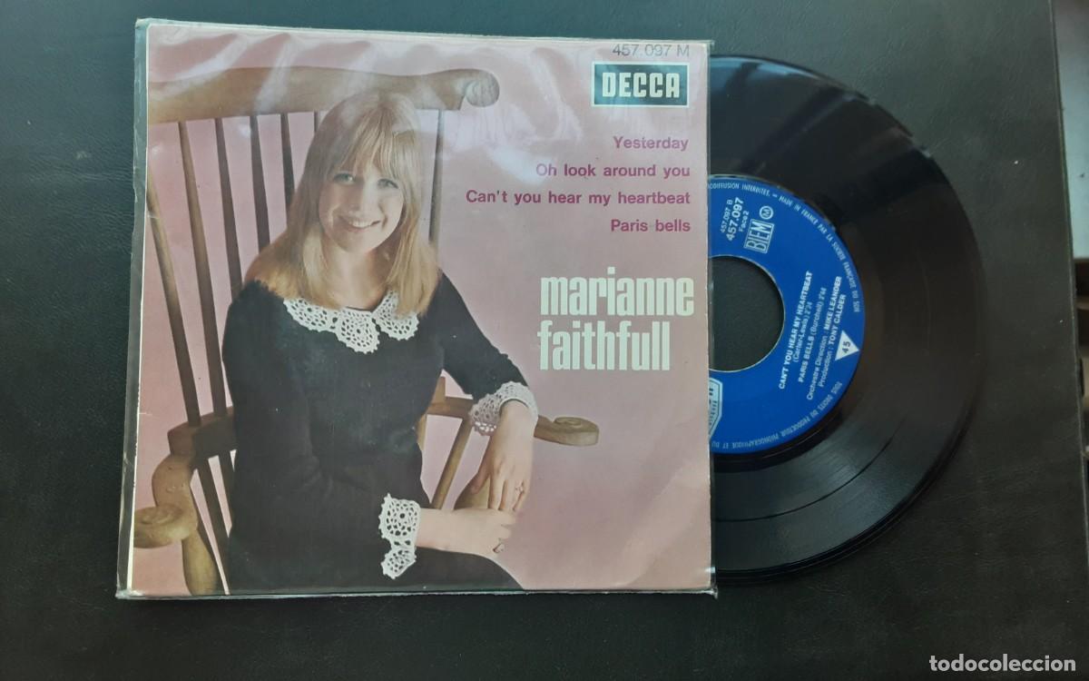 Discos de vinilo: Ep MARIANNE FAITHFULL, YESTERDAY, OH LOOK AROUND, PARIS BELLS + 1