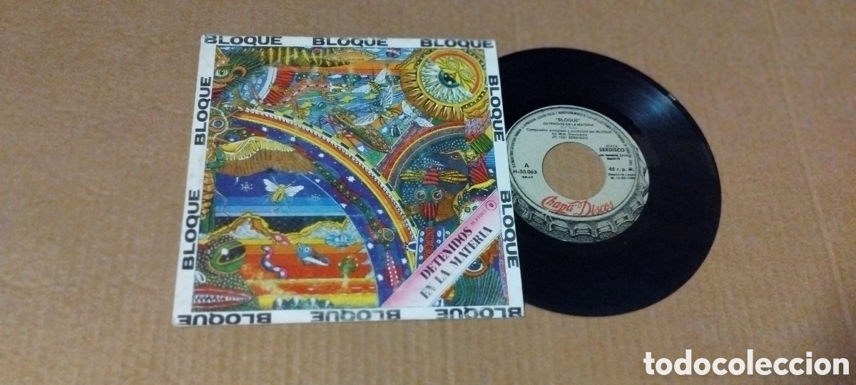 Discos de vinilo: Single-bloque-detenidos en la materia-1981-promo-