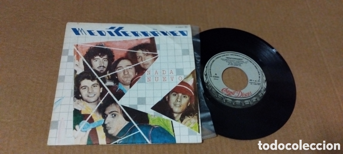 Discos de vinilo: Single-mediterraneo-nada nuevo-1980-promo-